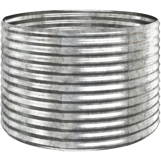 Vidaxl - Garden Planter Powder-coated Steel 100x100x68 cm Silver Silver