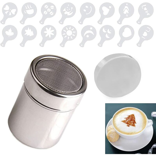 Chocolate powder coffee infuser with 16 barista coffee moulds