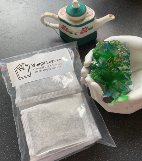 Weight Loss Tea | 20 Herbal Teabags For Losing Weight, Boosting Metabolism & De-Bloating Intention Natural Peppermint