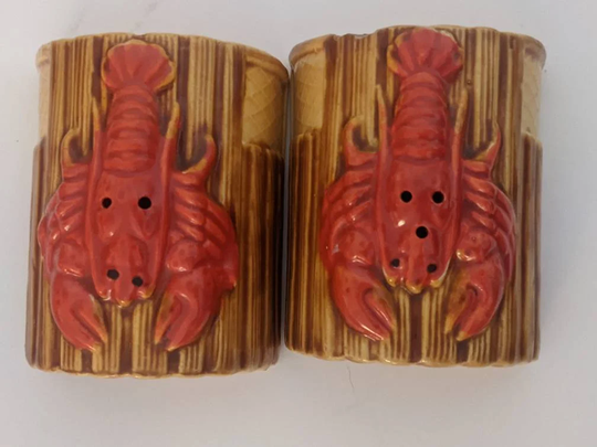 Lobster Trap, Salt & Pepper, Shakers Rare Find, Kitschy Cool, Picnics, Brunch, Hostess Gift, Seaside, Cottage, Touch Of Whimsy, Vintage