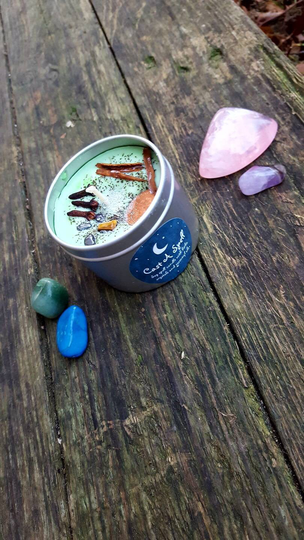 Money Wealth Prosperity Spell Candle "Cast A Spell