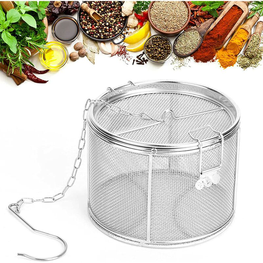 304 stainless steel halogen basket basket, tea ball seasoning filter, seasoning separation filter(14*10)