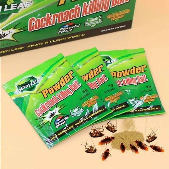 50pack Cockroach Killer Bait Insect Eradication Powder Cockroach Insecticide Attractant