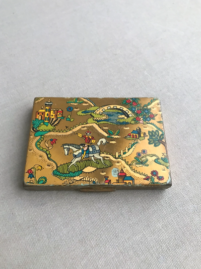 1940S Vogue Vanities Powder Compact With Mirror Made in England