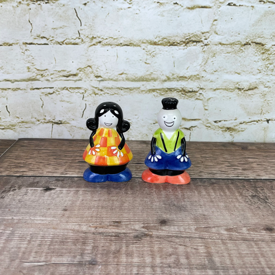 Vintage Boy & Girl Pepper Pots