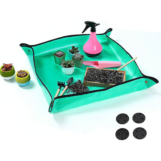 Plant Raised Underlay Plant Bag (1 x 1 m) Waterproof Garden Work Mat for Plants Garden Work Mat