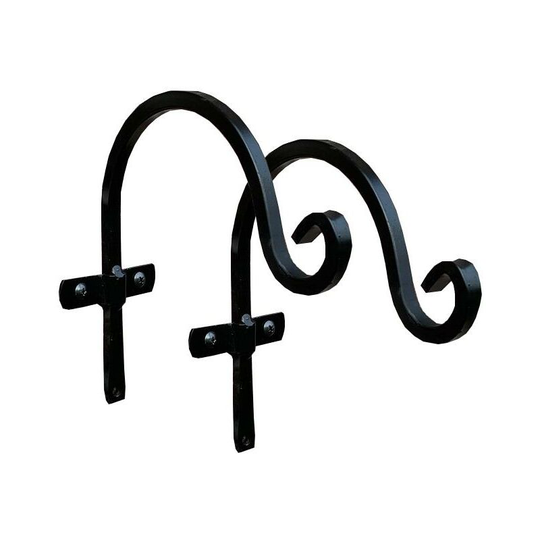 Selections - Metal Round Hanging Basket Hooks (20cm) Set of 2