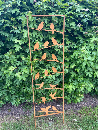 Rusty Bird Trellis