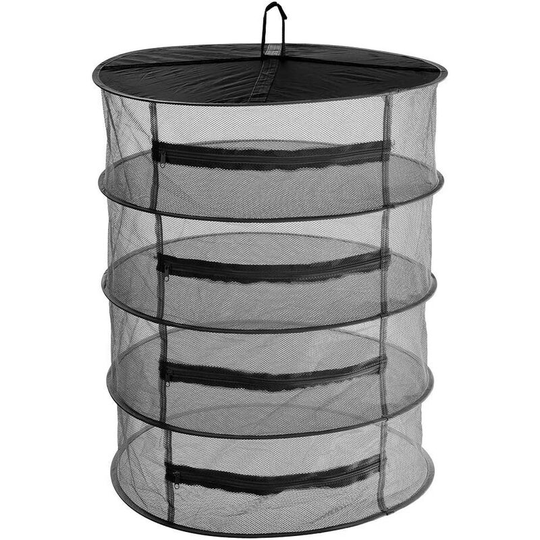 Drying Net - 4 Layers Hanging Mesh Drying Net for Herb Drying, Grass Drying Net with Zippers-45cm/60cm