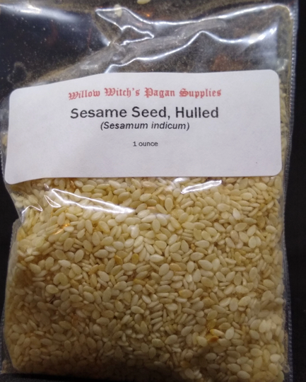 Sesame Seed, Hulled 1 Ounce Witchcraft Hoodoo Voodoo Pagan Wicca