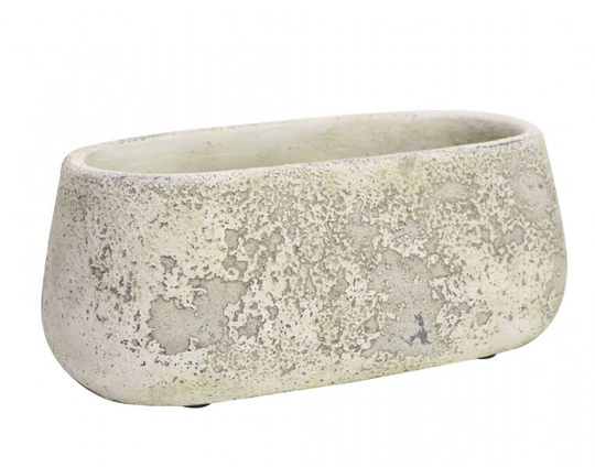 Trough Cement Flower Pot 10cm - Concrete Indoor & Outdoors Herb Planter