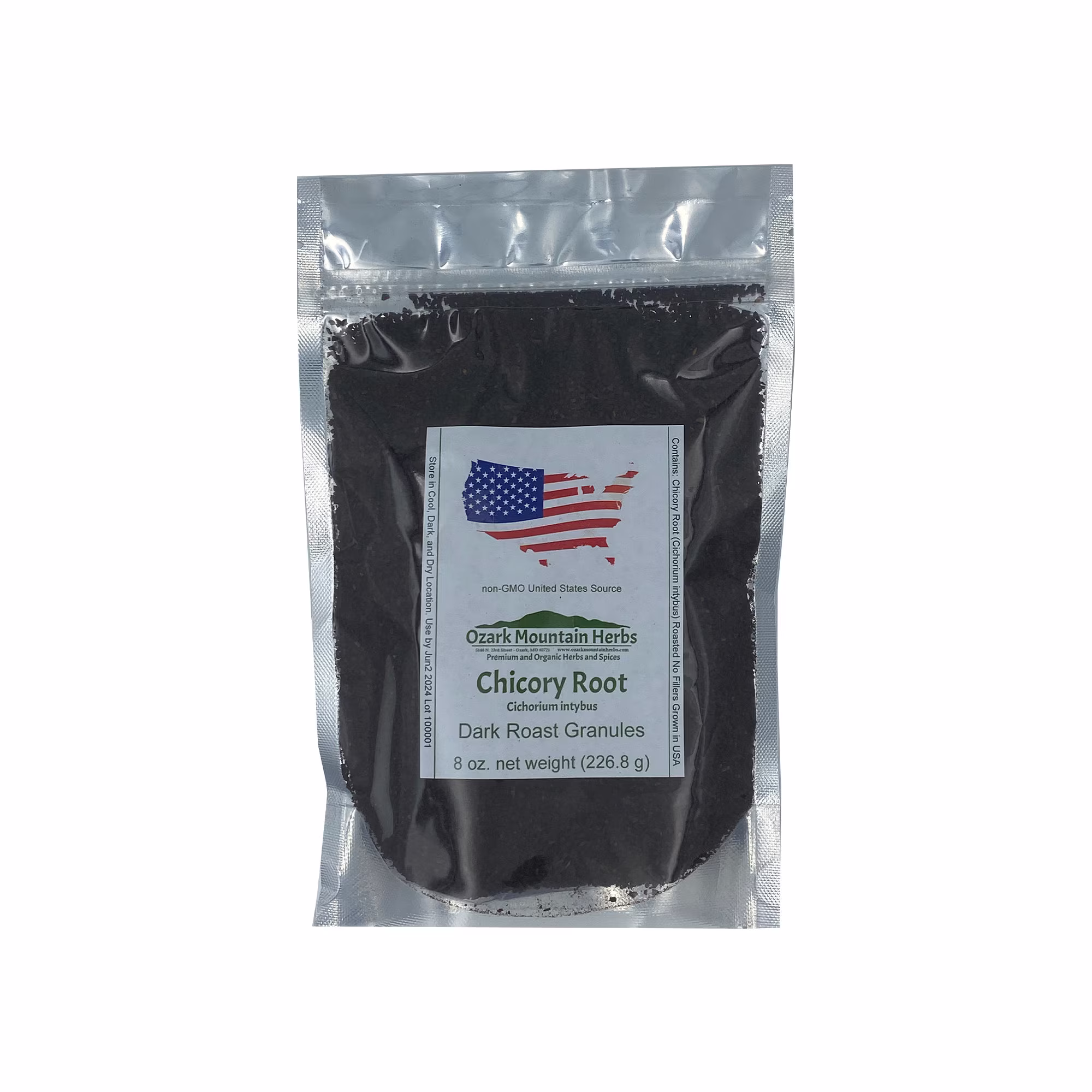 Chicory Grown in Usa 8 0Z Slow Roasted Non-Gmo