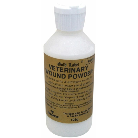 Gold Label - Veterinary Wound Powder - White x 125 Gm - vwpw