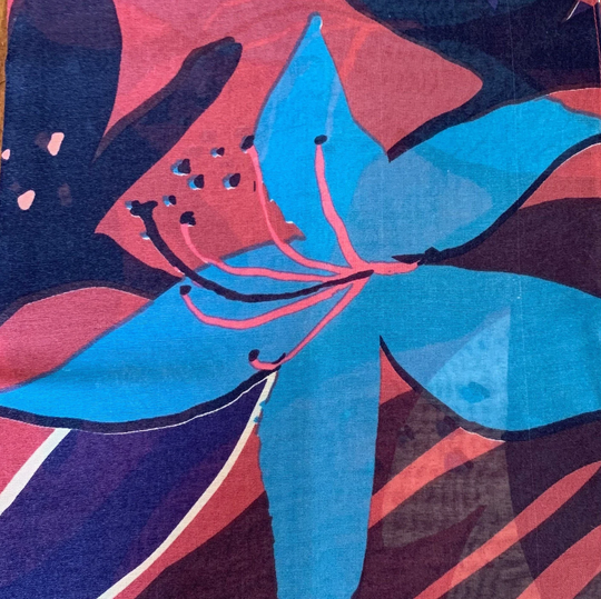 Hibiscus Flower Print Scarf