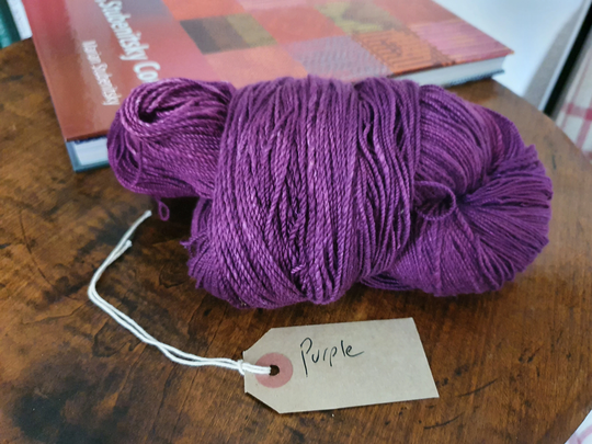 Chromatic Purple Dyed Organic Cotton Yarn - 3 Weights