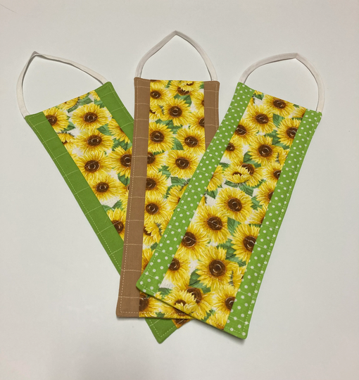 Hair Clip Storage, Organizer For Women, Hair Organizer, Pin Holder, Bow Sunflower Fabric, Quilted Wall Hanging