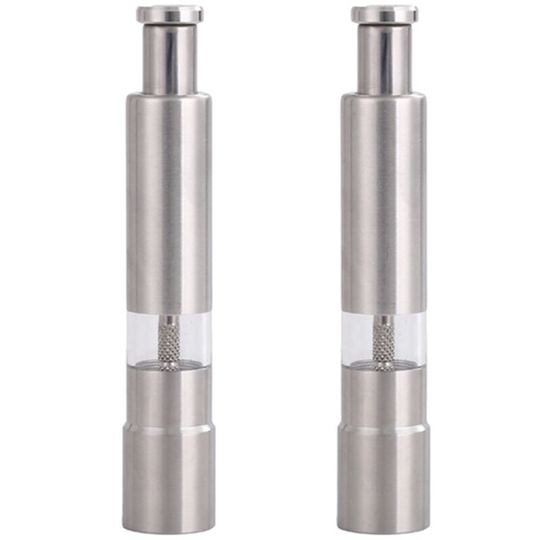 Fvbjd - Spice Salt and Pepper Grinder, Spice Grinders, Salt and Pepper Mill, Shaker, Stainless Steel