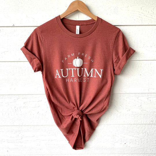 Autumn Harvest Tee | T-Shirt Fall Season Pumpkin Patch Flannel