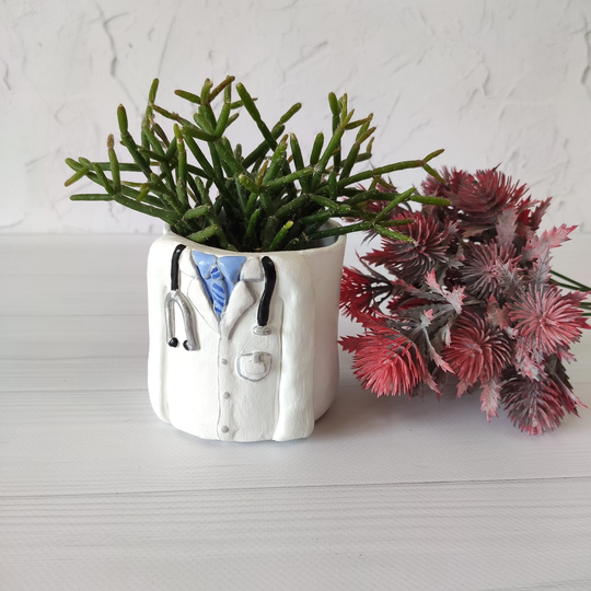 Personalized Doctor Pot Customized Planter For Medical Student Unique Planters Doctor Gift Graduation From School
