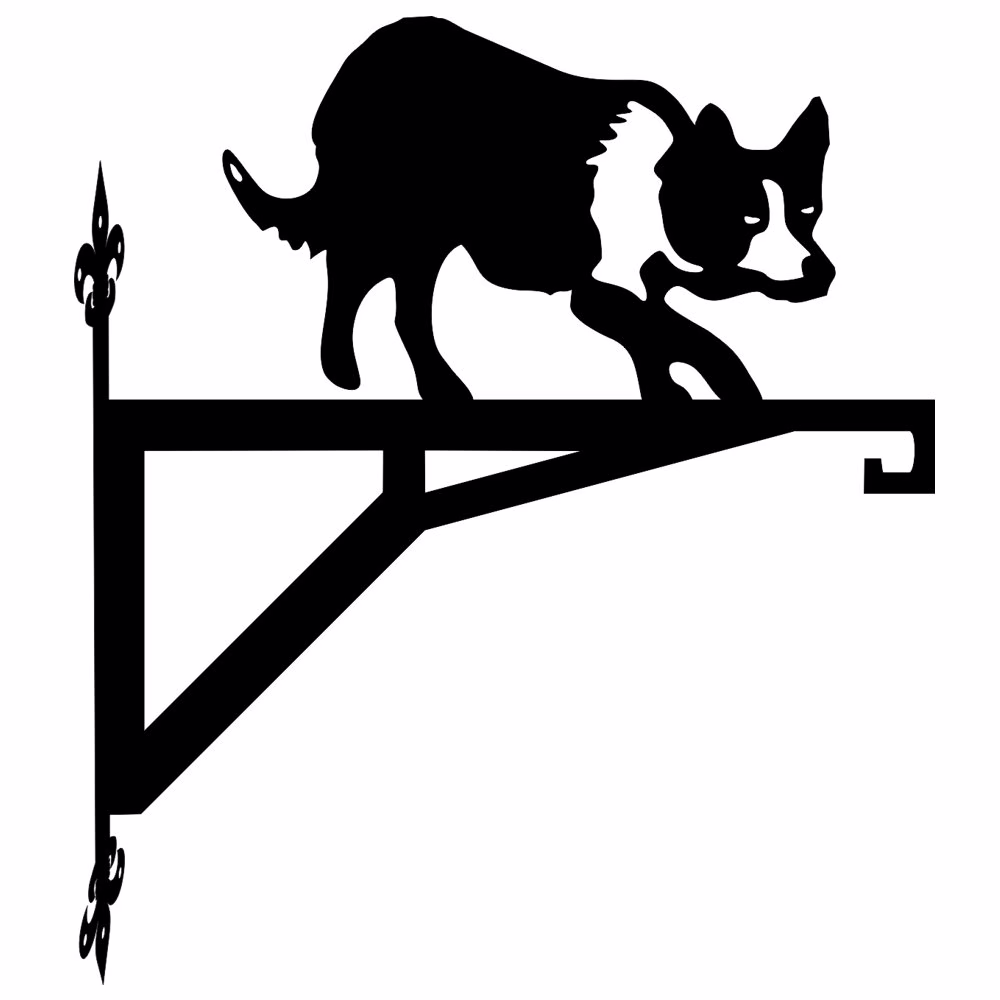 Border Collie Modern Contemporary Hanging Bracket