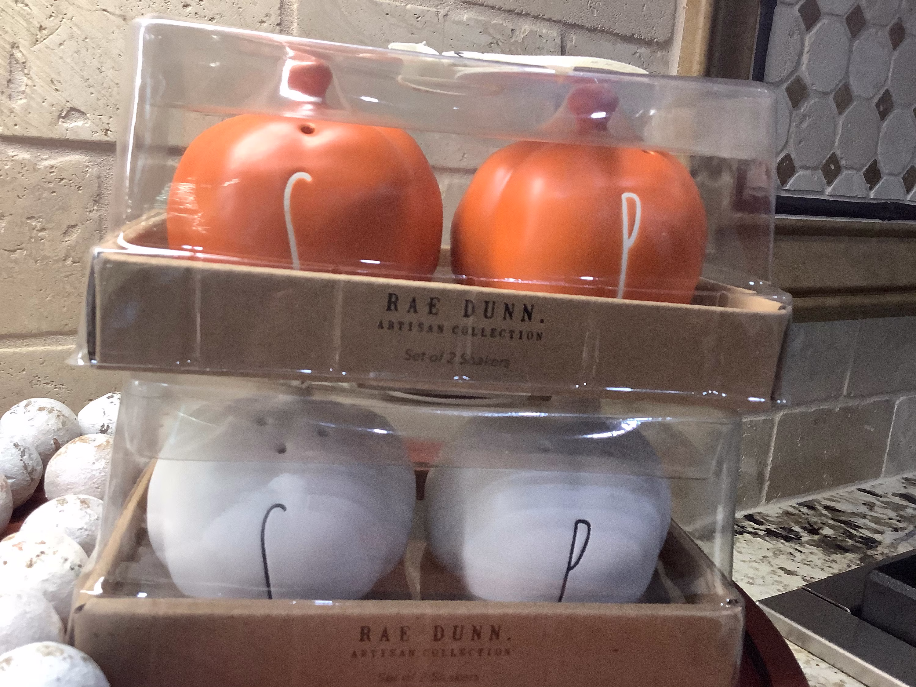 Rae Dunn Pumpkin Salt & Pepper Shaker Set, Fall, Dunn, Fall Decor, Thanksgiving Decor