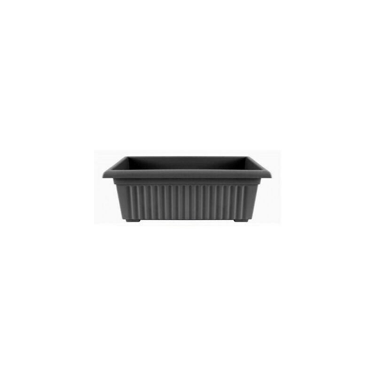 Viss - 70 cm Black Trough Plant Pot Plastic Planter Home Outdoor Garden Herb