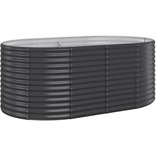Vidaxl - Garden Planter Powder-coated Steel 175x100x68 cm Anthracite Anthracite