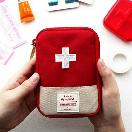 Cute Mini Portable Medicine Bag First Aid Kit Medical Emergency Kits Outdoor Organizer Household Medicine Pill Storage Bag