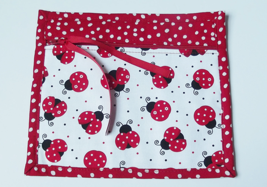 Dollbirdies Original Small Project Bag, Needlearts Organization Cross Stitch Bag. Notions Bag