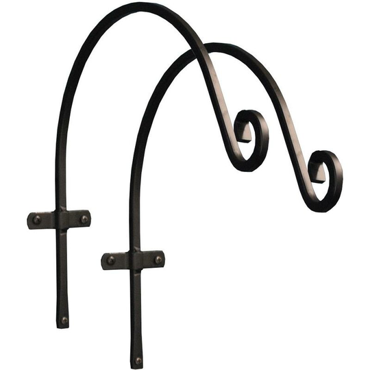 Selections - Metal Round Hanging Basket Hooks (40cm) Set of 2