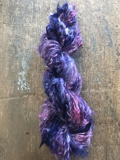 Reminisce - Purple & Pink Mohair Yarn, 20 Yards
