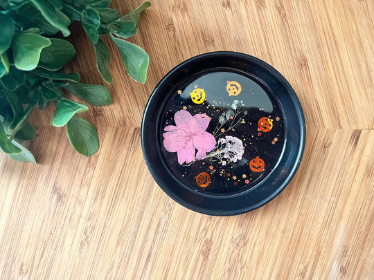 Jewelry Tray, Pumpkin Decoration, Witcy Decor, Ring Dish, Birthday Gifts For Friend, Coaster Set, Black Home Apartment Decor