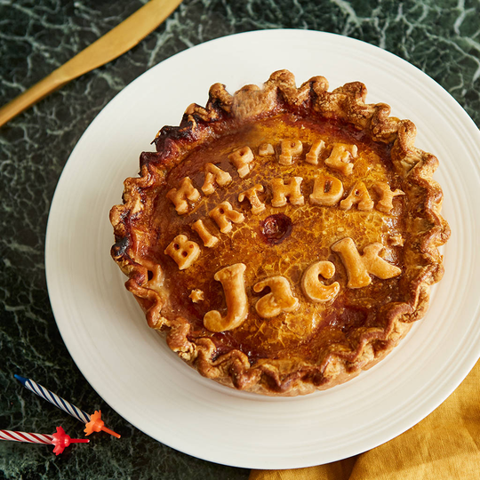 Large 'Happie Birthday' Pork Pie Personalised