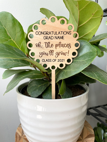 Personalized Graduation Plant Sign| Markers| Gift Graduate| Boho Decor | Sticks Garden Accessories| End Of Year