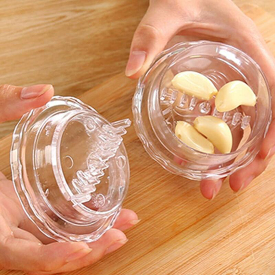 Soekavia - Meat Grinder and Garlic Crusher Multifunctional Plastic Box Garlic Press Peeler Masher Twist Kitchen Tool for Garlic, Herbs, Ginger and so