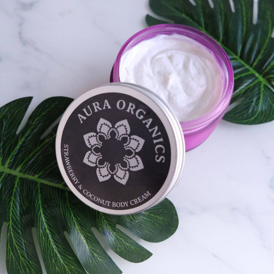 Organic Strawberry And Coconut Body Cream