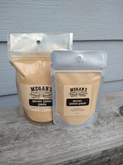 Organic Ground Ginger, Fine Powder, Fragrant, Baking, Cooking, Gingerbread, Curry