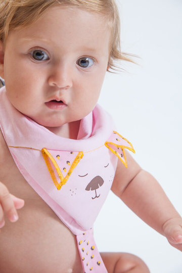 Baby Security Blanket , Organic Bandanna Bib Scarf