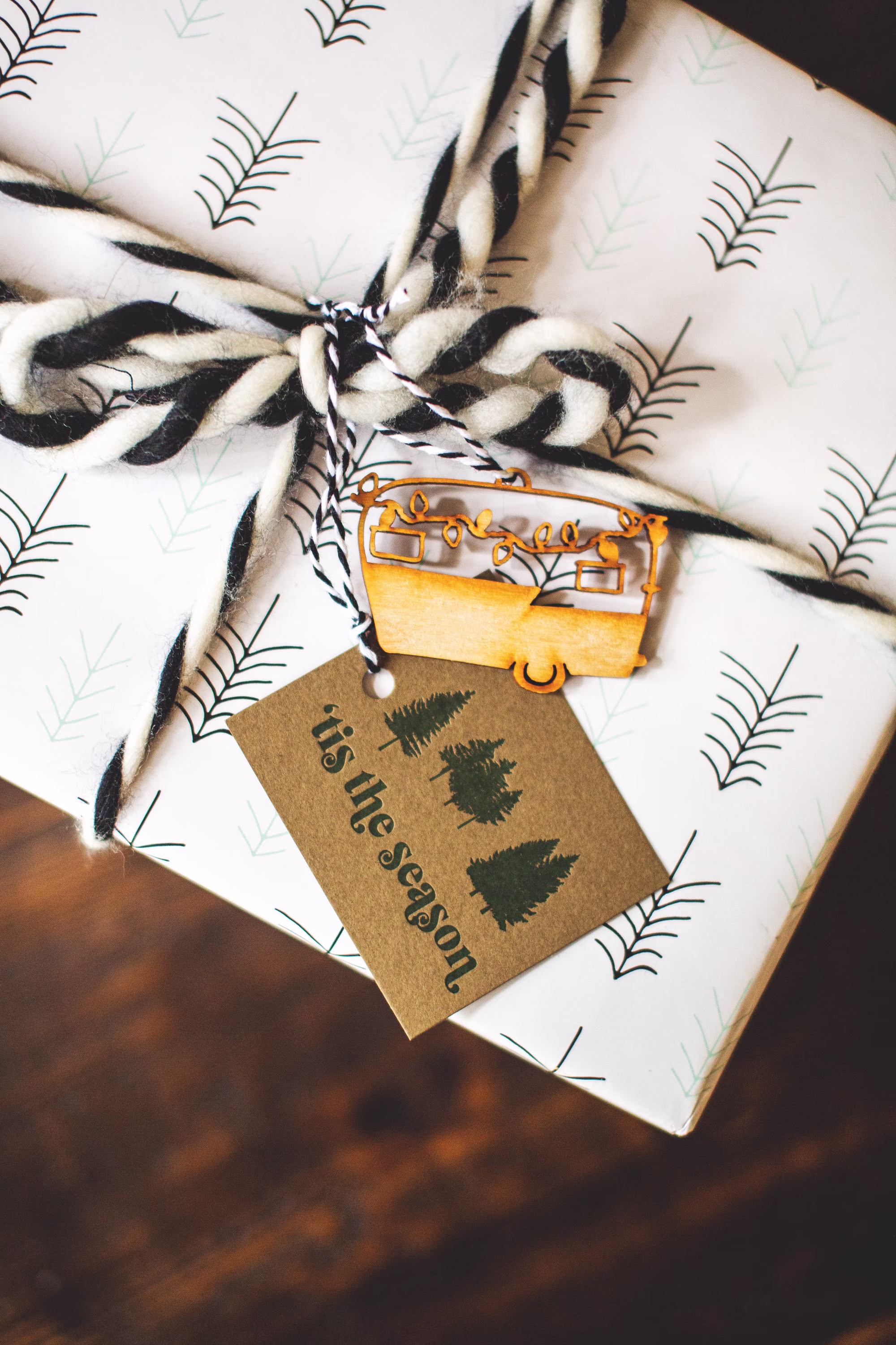 Tis The Season /Christmas Trees Letterpress Gift-Tags | Set Of 6