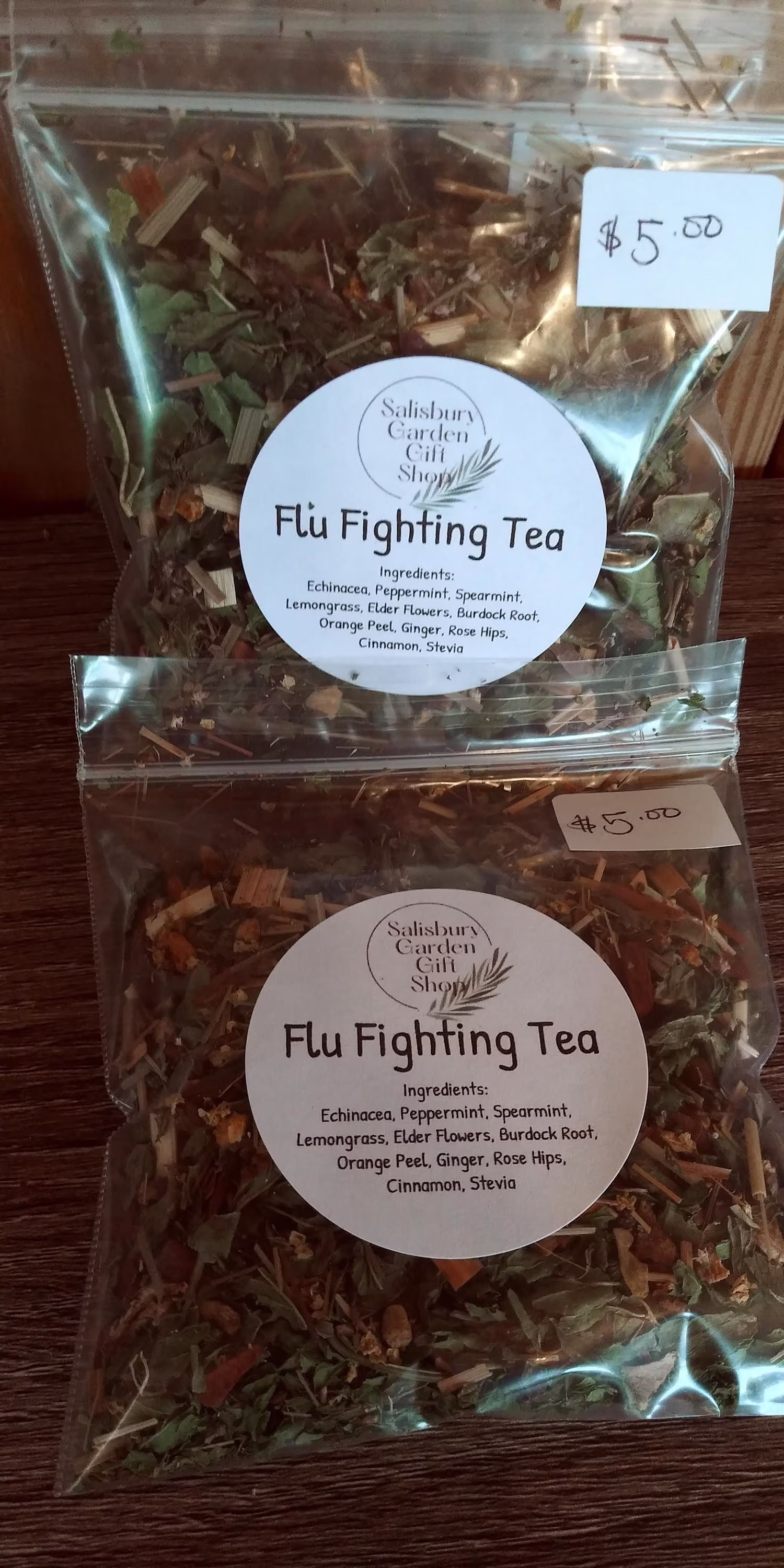 Herbal Tea, Flu Fighting Tea Blend, Handcrafted