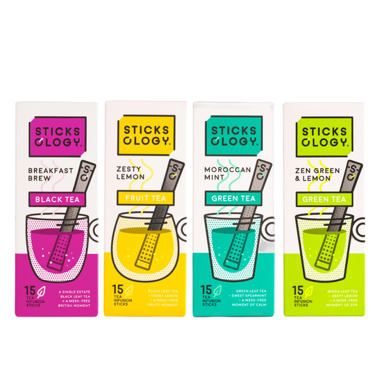 Four Box Packs Green And Black Tea Bundle Set