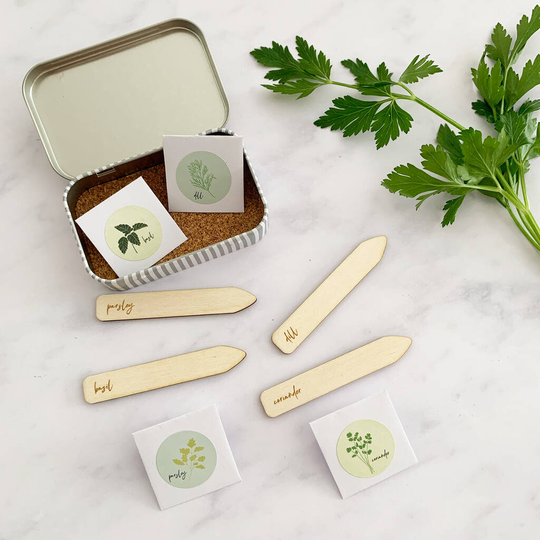 Personalised Herb Seed Gift Tin