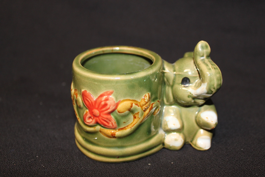 Super Cute Little Green Elephant Planter