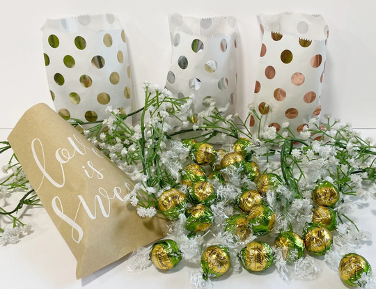Lindt Lindor Truffles Matcha White Chocolate, Chocolate Gift, Party Sweet Bags, Wedding Favours, Hen Favors, Baby Shower Favours