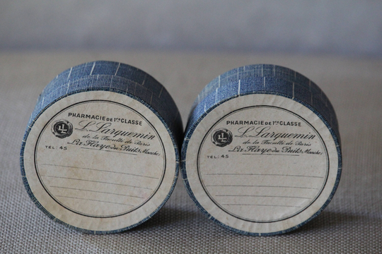 Antique French Paris Pharmacy Cardboard Pill Boxes