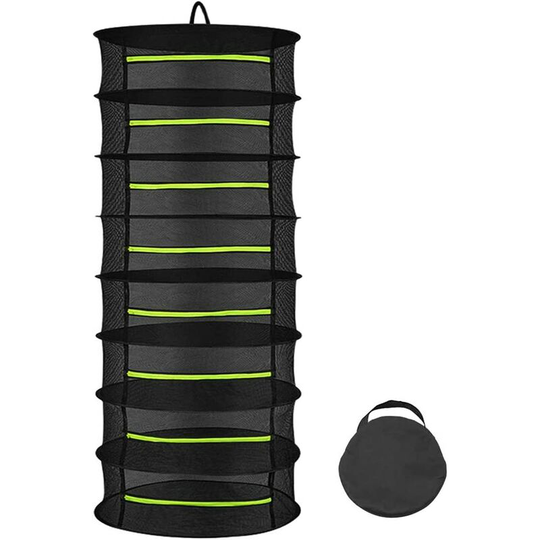 8 Layers Weed Dryer, 60cm Hanging Drying Net, Foldable Drying Net for Hydroponic Plants, Fish, Weeds