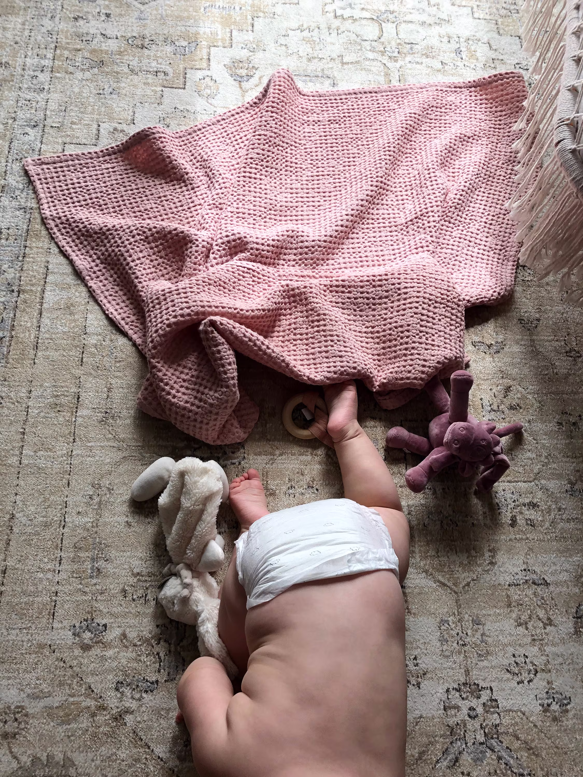 Organic Baby Blanket, Stroller Blanket, Linen Receiving Blanket