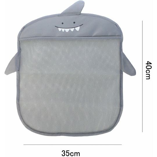 Fuhuidatrading - Baby Bath Toy Storage Bag, Hanging Bathroom Organizer Mesh Netting with 2 Strong Suction Cups for Shower Brush Shampoo Kids Bathtub