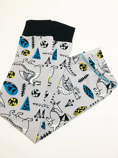 Organic Baby Clothes, Dragon Leggings, Toddler Baby Kids Clothing, Pants, Unisex Kids Clothes