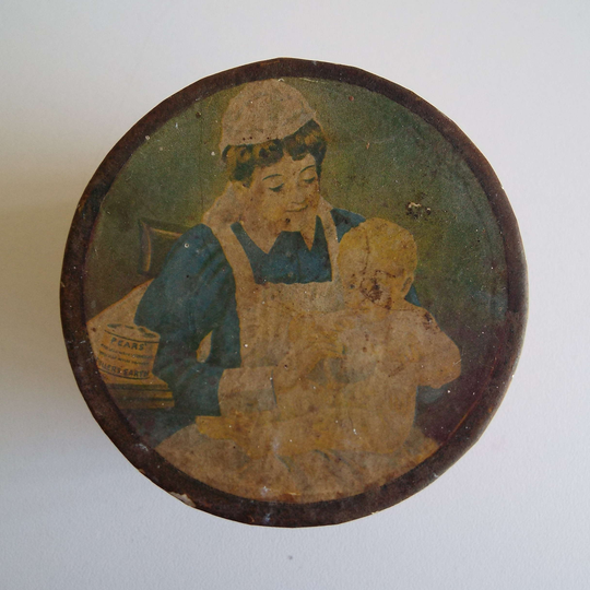 Antique Late Victorian Edwardian Era Pears Precipitated Fuller's Earth Dusting Powder Full Box Unopened Nursey & Toilet
